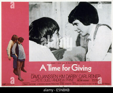 GENERATION, (aka A TIME FOR GIVING), from left, Pete Duel, Kim Darby ...