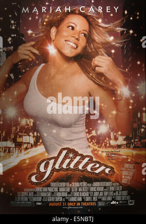 GLITTER, U.S. poster, Mariah Carey, 2001. © 20th Century Fox Film Corporation, TM & Copyright/courtesy Everett Collection Stock Photo