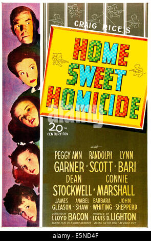 HOME SWEET HOMICIDE Connie Marshall Dean Stockwell Peggy Ann