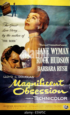 MAGNIFICENT OBSESSION, Rock Hudson, Jane Wyman, 1954. Stock Photo