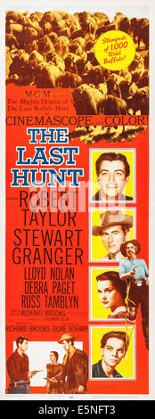 THE LAST HUNT, Robert Taylor, Debra Paget, Stewart Granger, 1956 Stock Photo