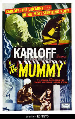 THE MUMMY, Boris Karloff, Zita Johann, 1932 Stock Photo - Alamy