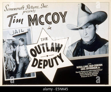 THE OUTLAW DEPUTY, Tim McCoy, 1935 Stock Photo - Alamy