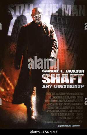 SHAFT, US poster, Samuel L. Jackson, 2000, © Paramount/courtesy Everett Collection Stock Photo