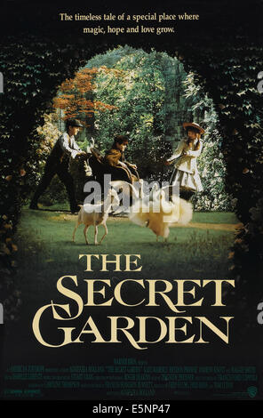 THE SECRET GARDEN, US poster art, from left: Andrew Knott, Heydon Prowse, Kate Maberly, 1993, © Warner Brothers/courtesy Stock Photo