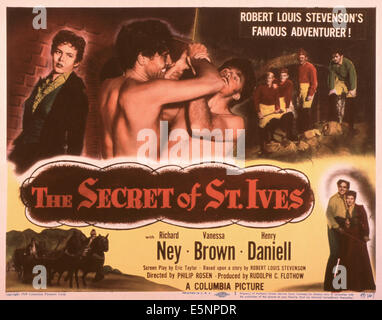 THE SECRET OF ST. IVES, from left, Vanessa Brown, Richard Ney, 1949