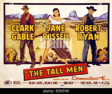 THE TALL MEN, Clark Gable, Jane Russell, Robert Ryan, 1955. TM and Copyright © 20th Century Fox Film Corp. All rights reserved. Stock Photo