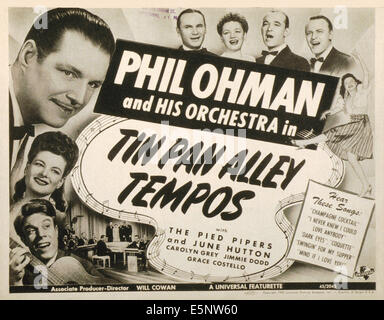 https://l450v.alamy.com/450v/e5nw60/tin-pan-alley-tempos-us-lobbycard-phil-ohman-top-left-1945-e5nw60.jpg