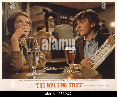 THE WALKING STICK, US poster art, from left: Samantha Eggar, David Hemmings, 1970 Stock Photo
