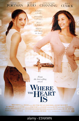 NATALIE PORTMAN & ASHLEY JUDD POSTER WHERE THE HEART IS (2000 Stock ...