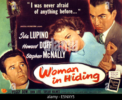 WOMAN IN HIDING, Howard Duff, Ida Lupino, Stephen McNally, 1950 Stock Photo