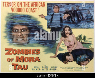 ZOMBIES OF MORA-TAU, Autumn Russell, Gregg Palmer, 1957 Stock Photo