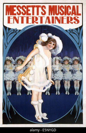 MESSETT'S MUSICAL ENTERTAINERS, US poster, 1920 Stock Photo