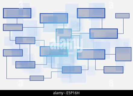 concept communication business flow chart on white background Stock Photo