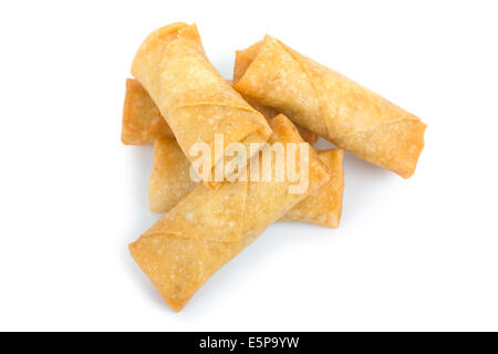 Spring Rolls, Chinese Vegetable Spring Rolls Stock Photo