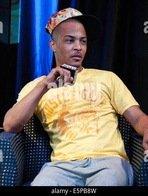 Bala Cynwyd, Pennsylvania, USA. 4th August, 2014. American Rapper T.I. Visits Power 99's Performance Theatre on August 04, 2014 in Bala Cynwyd, Pennsylvania, United States. Credit:  Paul Froggatt/Alamy Live News Stock Photo