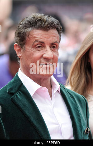 Sylvester Stallone attends the World Premiere of The Expendables 3 on 04/08/2014 at ODEON Leicester Square, London. Persons pictured: Sylvester Stallone. Picture by Julie Edwards Stock Photo