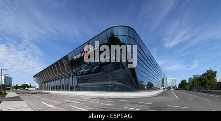 The new Halle 3a exhibition hall, exhibition center, Nuremberg, Middle Franconia, Bavaria, Germany Stock Photo