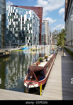 View of the new Paddington Basin development in West London. UK. Stock Photo