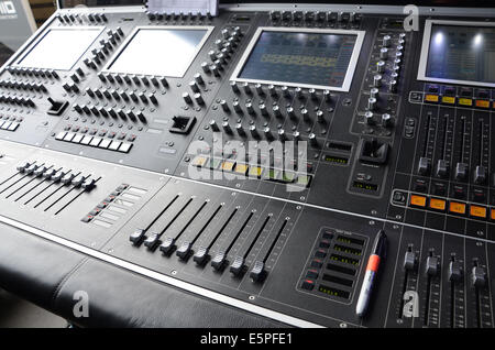 stage equipment at concert Stock Photo