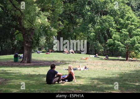 Tompkins Square Park, East Village, Alphabet City, Manhattan, New York City, United States of America, North America Stock Photo