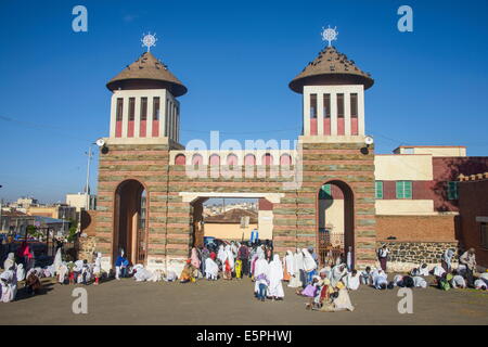 Coptic Cathedral of St. Mariam, Asmara, Eritrea, Africa Stock Photo