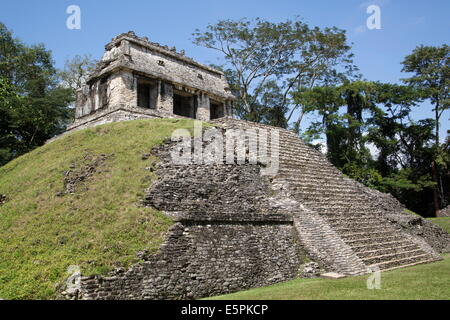 Temple of the Count, Palenque Archaeological Park, UNESCO World Heritage Site, Palenque, Chiapas, Mexico, North America Stock Photo