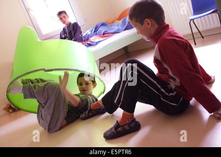boarding forestiere maison heavily facility weekly autistic montmoreau children alamy france