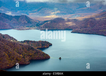 Lake Chuzenji in Nikko, Japan. Stock Photo