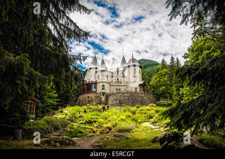 Italy  Valle d'Aosta Gressoney St Jean Castel Savoia Stock Photo