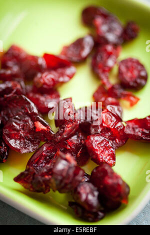 Dried cranberries for cystitis prevention. Stock Photo