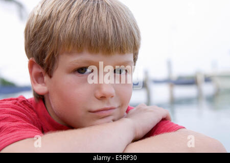 Young blond boy Stock Photo