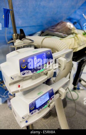 Anesthesia issued by a pump. Stock Photo