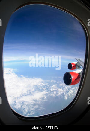 Aircraft window Stock Photo