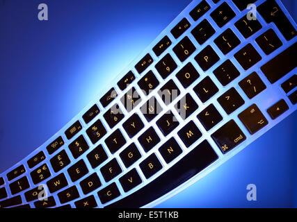 Flexible computer keyboard Stock Photo