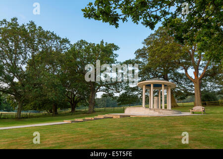 Magna Carta Memorial at Runnymede, Surrey, England, UK. The memorial was created by the American Bar Association in 1957 Stock Photo