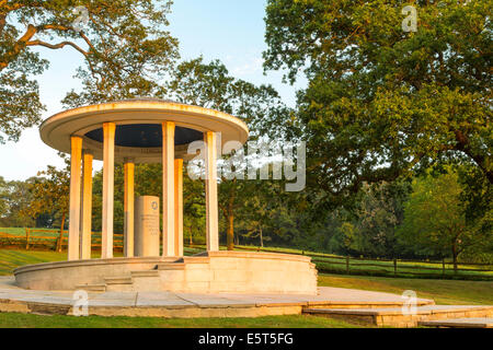 Magna Carta Memorial at Runnymede, Surrey, England, UK. The memorial was created by the American Bar Association in 1957 Stock Photo