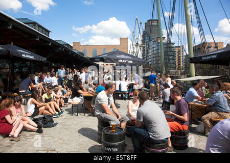 London, England - 3rd August 2014 'Feast' food festival showcases the best of London's restaurants and street food Stock Photo