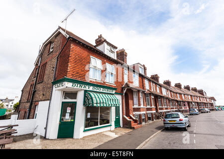Row of Terraced houses, Worthing, West Sussex, England, UK Stock Photo