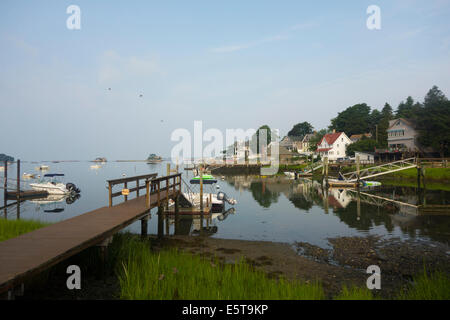 Stony Creek harbor in CT Branford Stock Photo