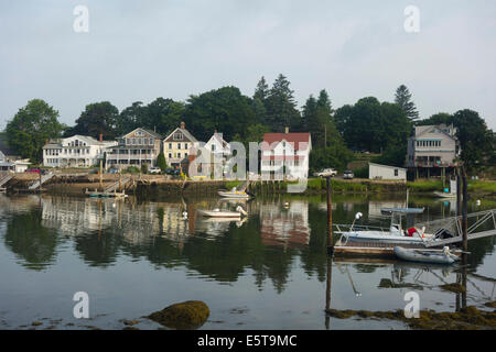 Stony Creek harbor in CT Branford Stock Photo