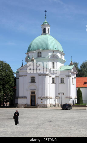 St Kazimierz Roman Catholic Church in Warsaw Stock Photo