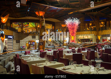 Todd English Tuscany restaurant in Mohegan Sun casino Uncasville CT Stock Photo