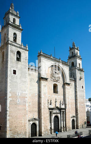 San Ildefonso Cathedral Merida Yucatan Mexico Stock Photo