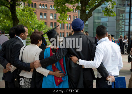 Graduation ceremony for Manchester Metropolitan University, Manchester, UK Stock Photo