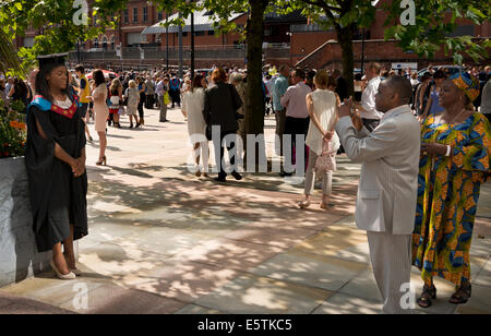 Graduation ceremony for Manchester Metropolitan University, Manchester, UK Stock Photo