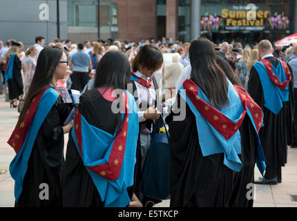 Graduation ceremony for Manchester Metropolitan University, Manchester, UK Stock Photo