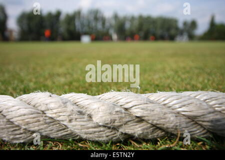 Cricket Generic boundary rope Stock Photo