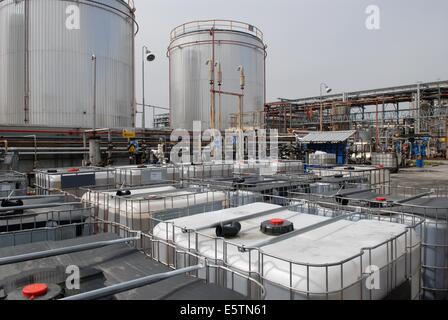 Italy, refinery for the production of biodiesel ecological fuel Stock Photo