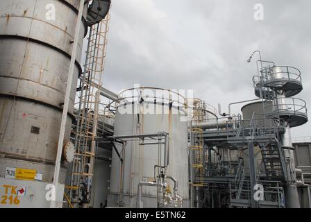 Italy, refinery for the production of biodiesel ecological fuel Stock Photo